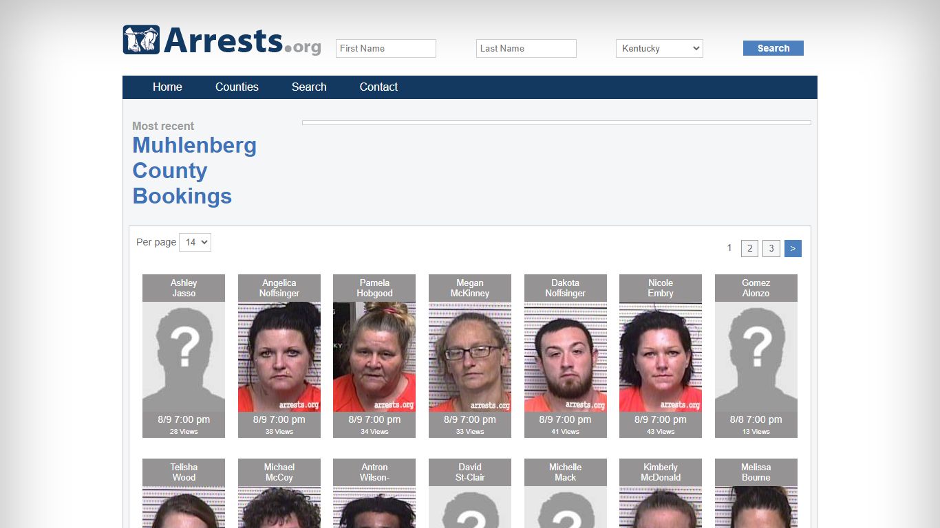Muhlenberg County Arrests and Inmate Search
